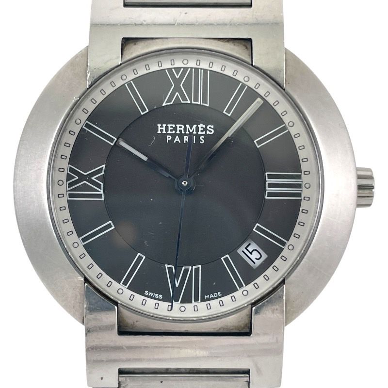 【HERMES】エルメス ノマード NO1.710 腕時計 ステンレススチール メンズ デイト オートクォーツ SS/SS