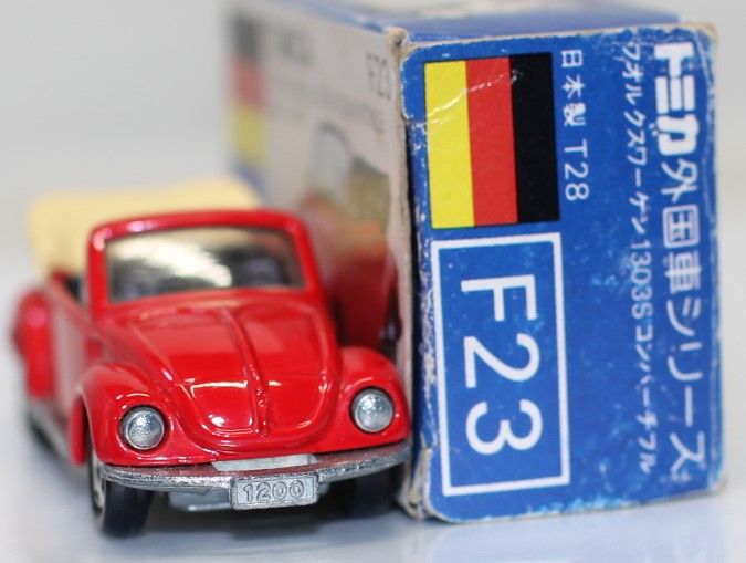 USED トミカ 青箱 F23 フォルクスワーゲン 1300S コンバーチブル 1/60