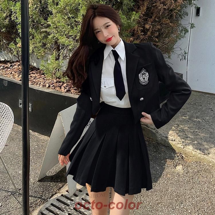 楽天市場】jk 制服 5点セット ブレザー制服 リボン チェック柄