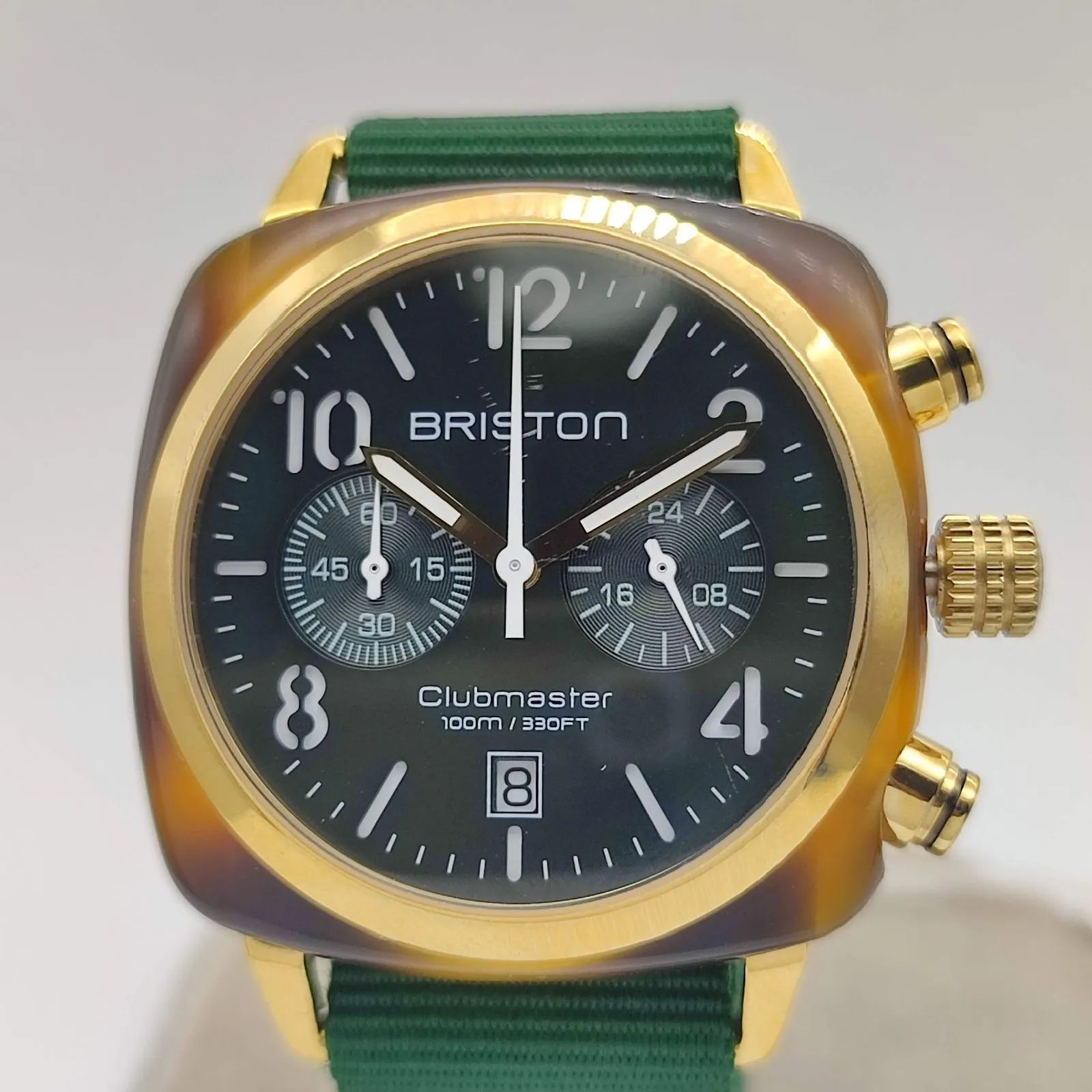 美品】BRISTON ブリストン クラブマスター クラシックアセテートクロノ 