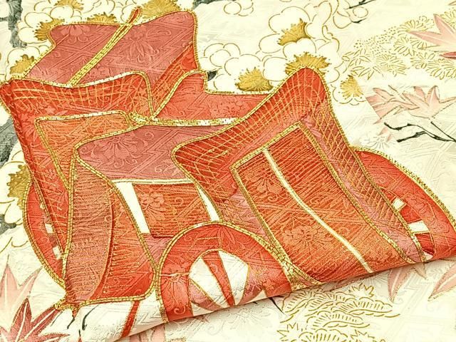 平和屋着物▽豪華振袖 駒刺繍 雲取り花文 暈し染 金彩 正絹 逸品