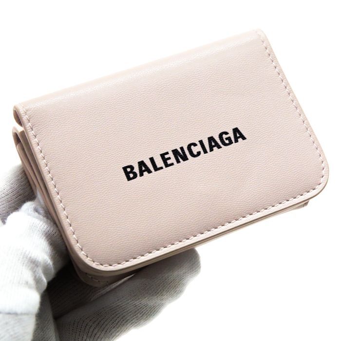 バレンシアガ BALENCIAGA キャッシュ ミニ ウォレット レザー 三つ折り