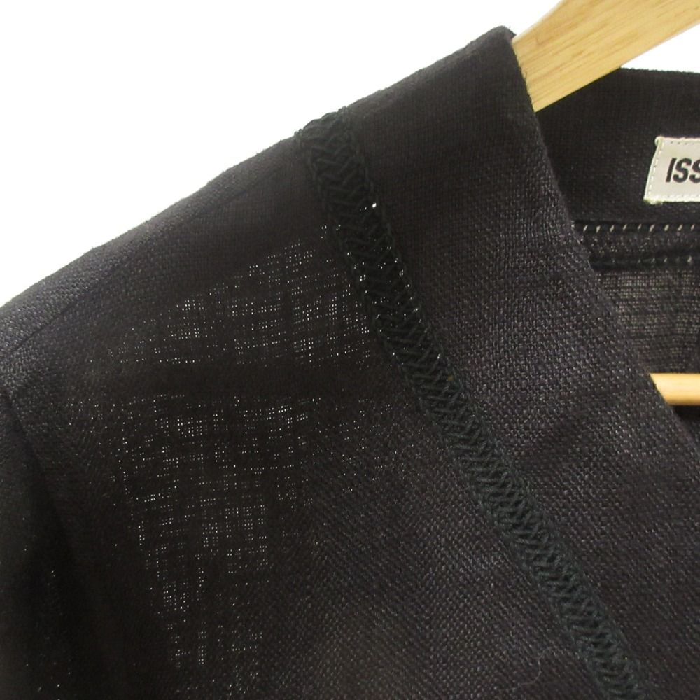 美品 ISSEY MIYAKE イッセイミヤケ リネン100％ Vネック ノー