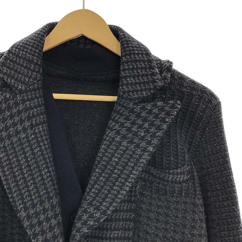 美品✨sacai ドッキングジャケット 千鳥 カーディガン 1 sacai / サカイ | 千鳥格子 ニットドッキングジャケット | 1