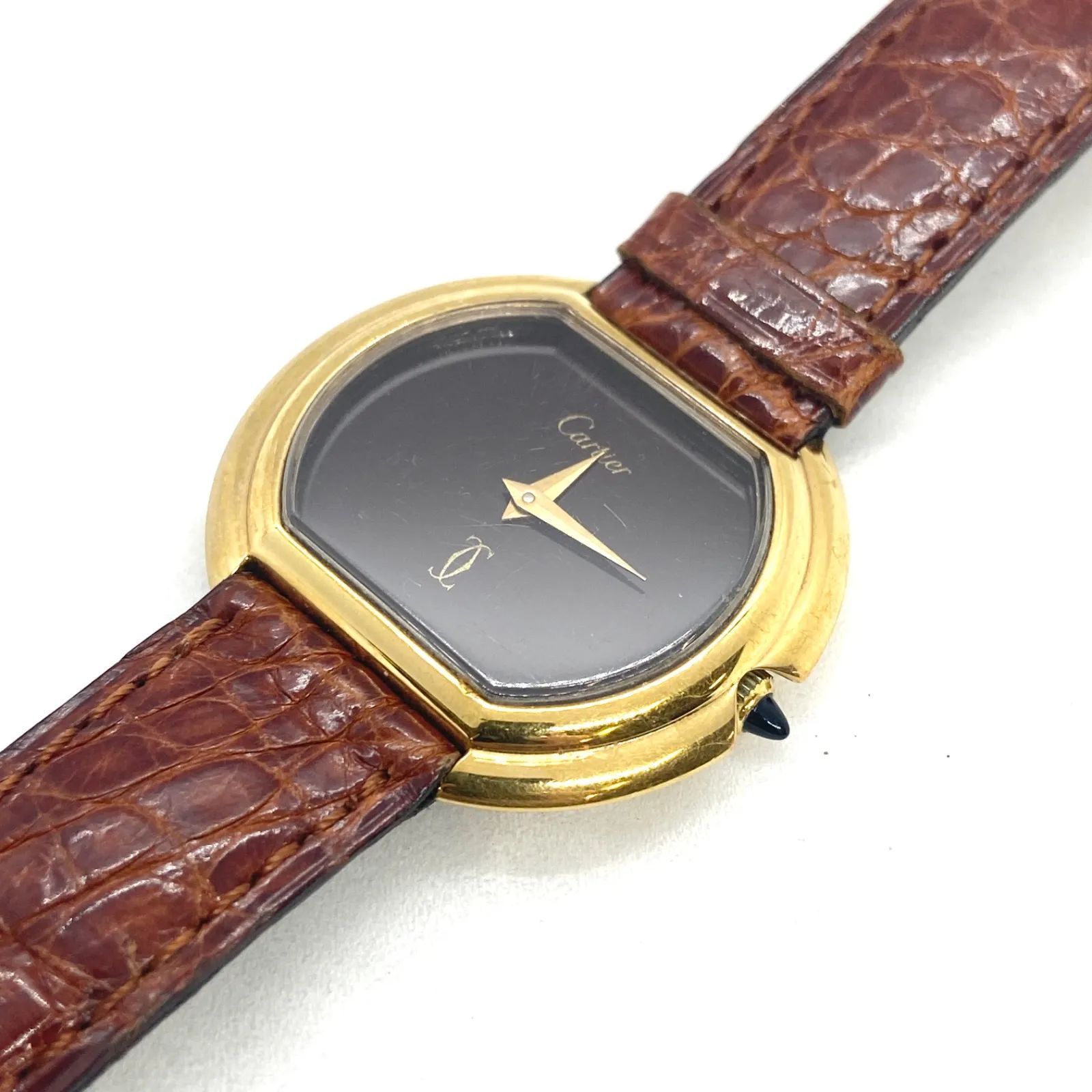 Cartier アナログ時計 ゴールド/ブラウン Cartier アナログ時計 ゴールド/ブラウン 商品一覧 | 高級