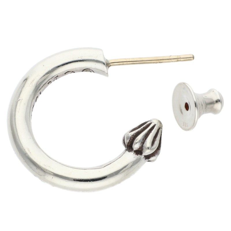 クロムハーツ プレーンフープシルバーピアス　鑑定済み クロムハーツ HOOP PLAIN/プレーンフープ シルバーピアス メンズ