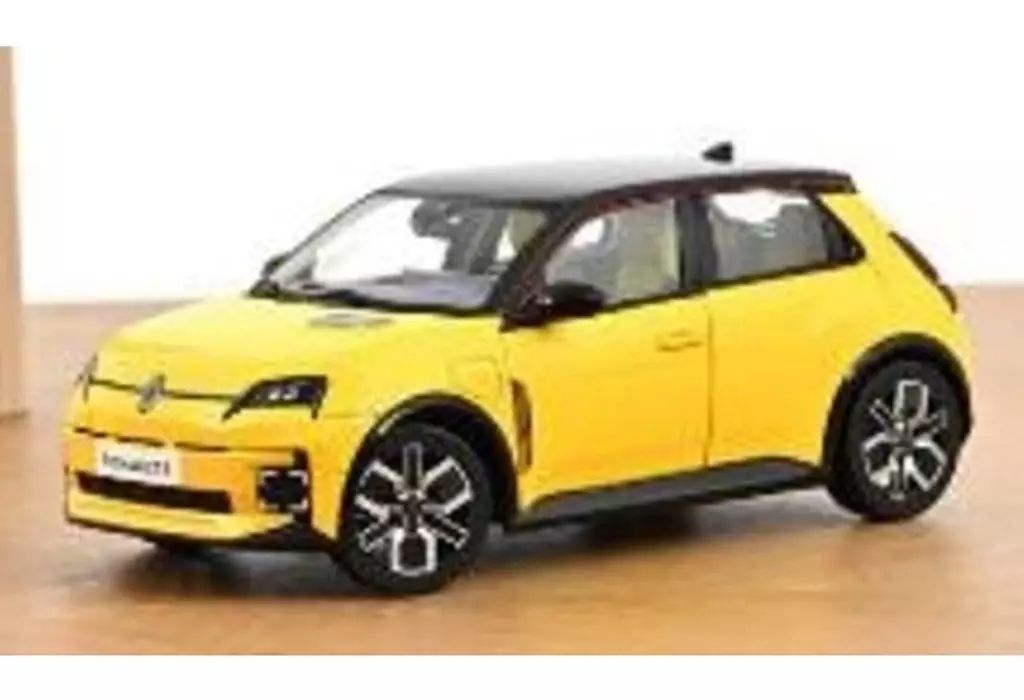 【新品】ミニカー 1/18 ルノー 5 Eテック 100%エレクトリック 2024(ポップ イエロー×ブラック) [185500]