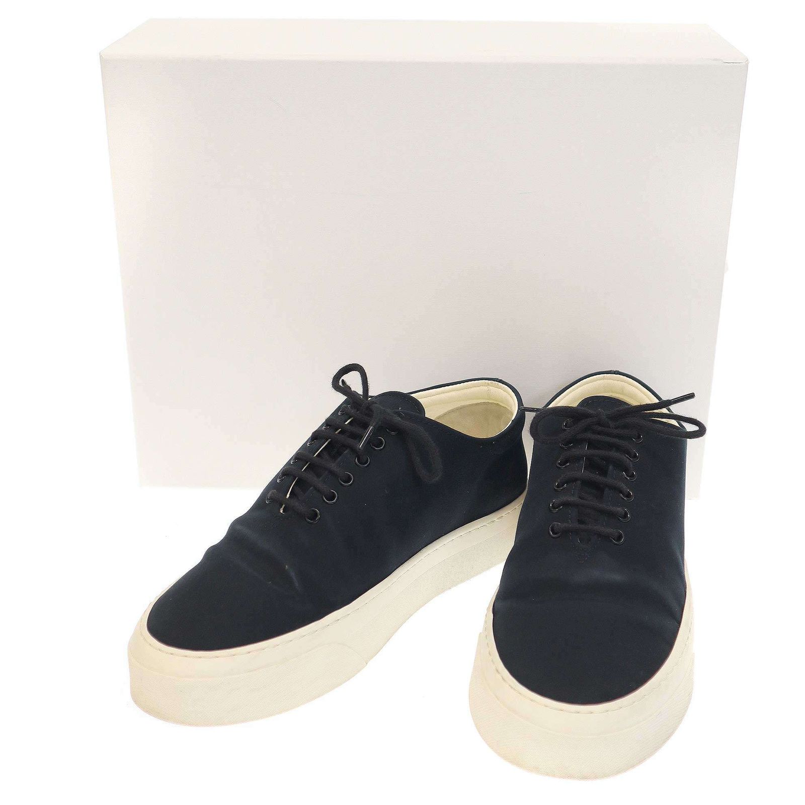 THE ROW ザ ロウ MARIE H LACE-UP レースアップ スニーカー ネイビー系 