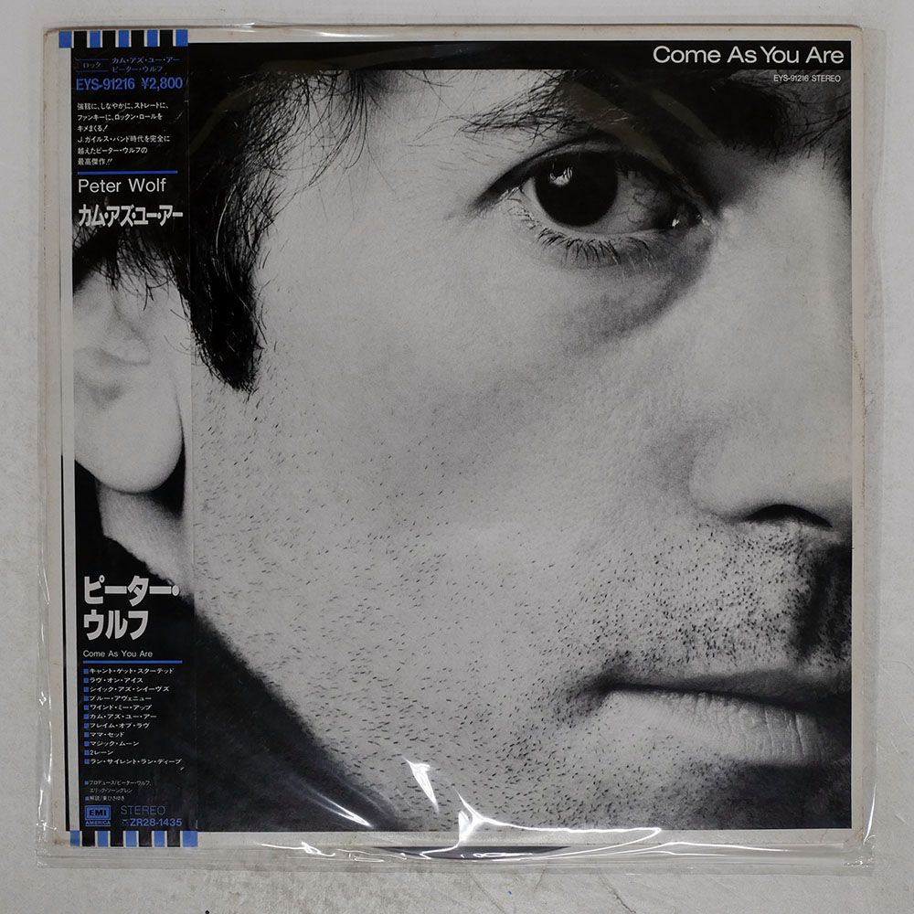洋楽 Here I Come Again CD 帯,見本盤 国内盤 PETER WOLF/COME AS TYOU ARE/EMI EYS91216 LP