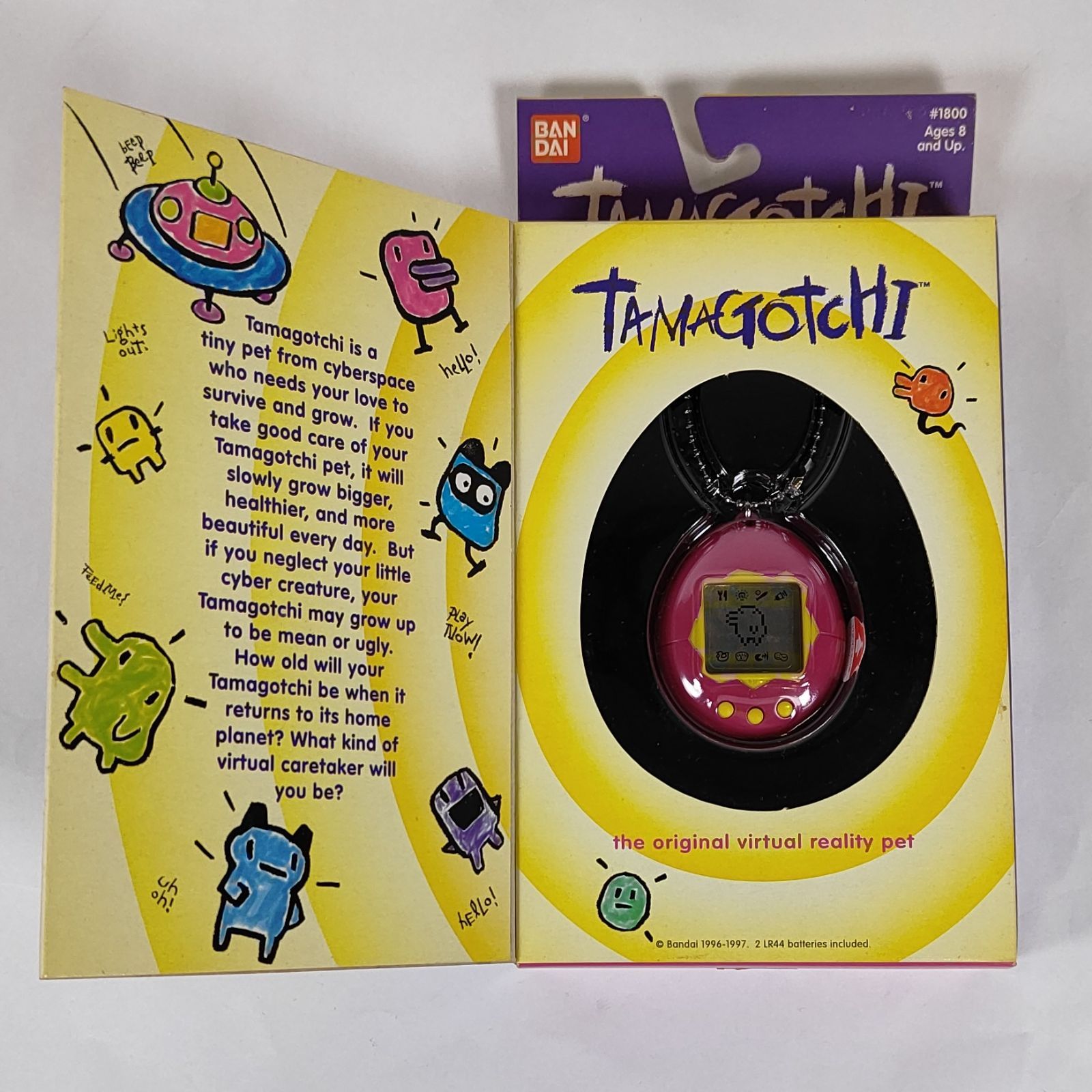 ☆【新品未開封】 海外版 TAMAGOTCHI たまごっち (ピンク・枠イエロー