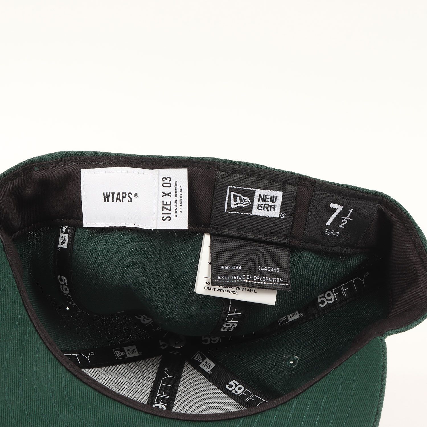 WTAPS 59FIFTY キャップ ダークグリーン 7 1/2 W)taps - WTAPS NEW ERA 59FIFTY LOW PROFILE グリーン Lの通販