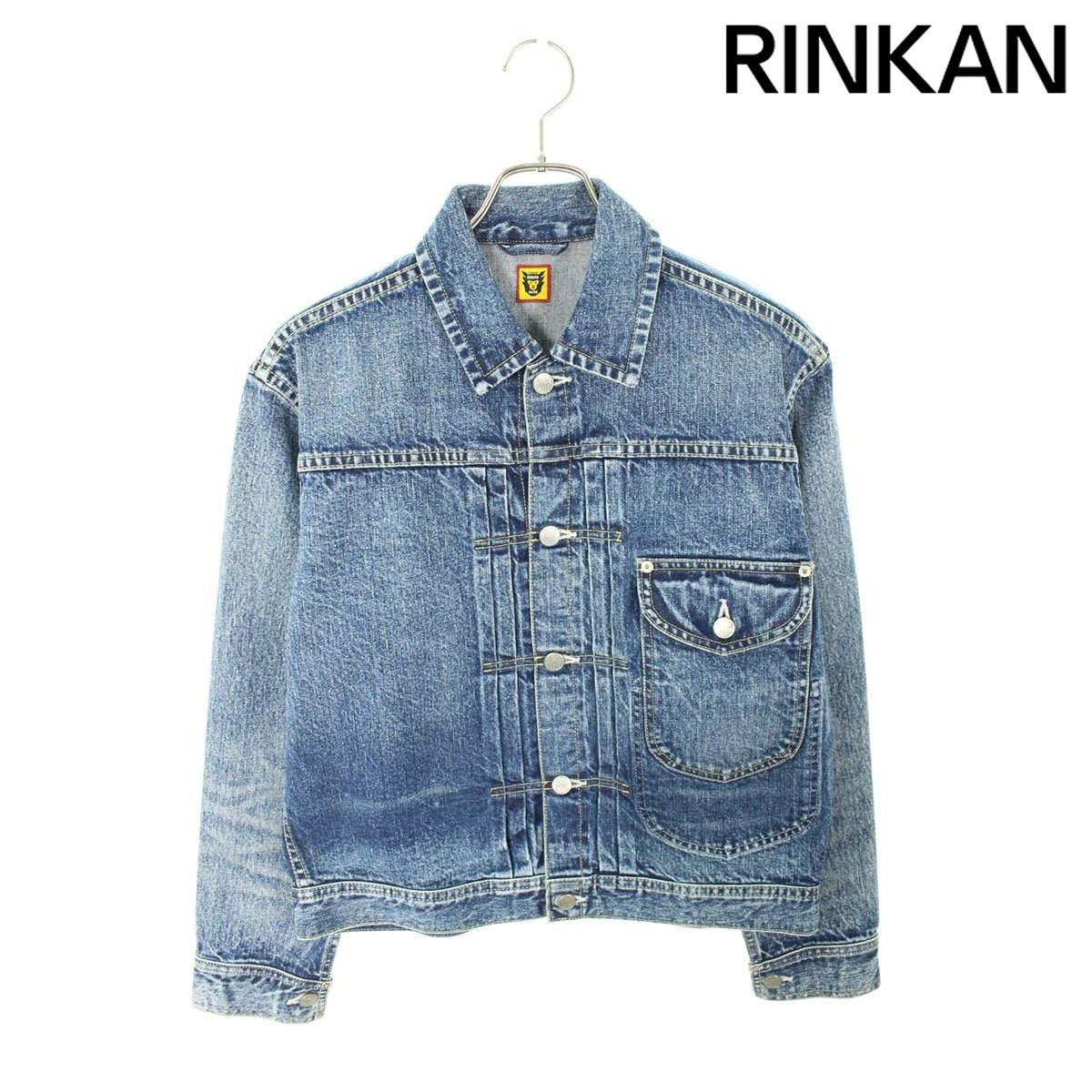 ヒューマンメイド HM26JK008 バックハートロゴ刺繍デニムジャケット メンズ S