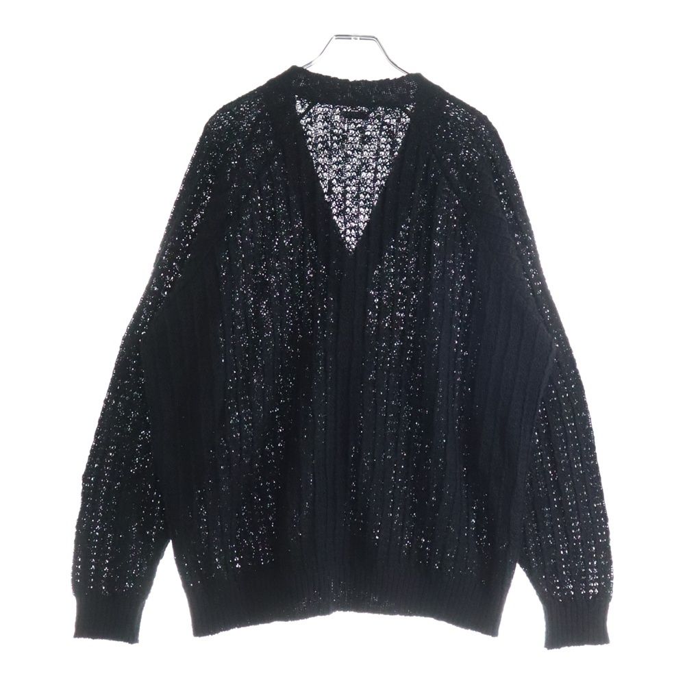 AROUSAL/カーディガン(薄手)/XL/コットン/BLK/23FW-KT02 AROUSAL