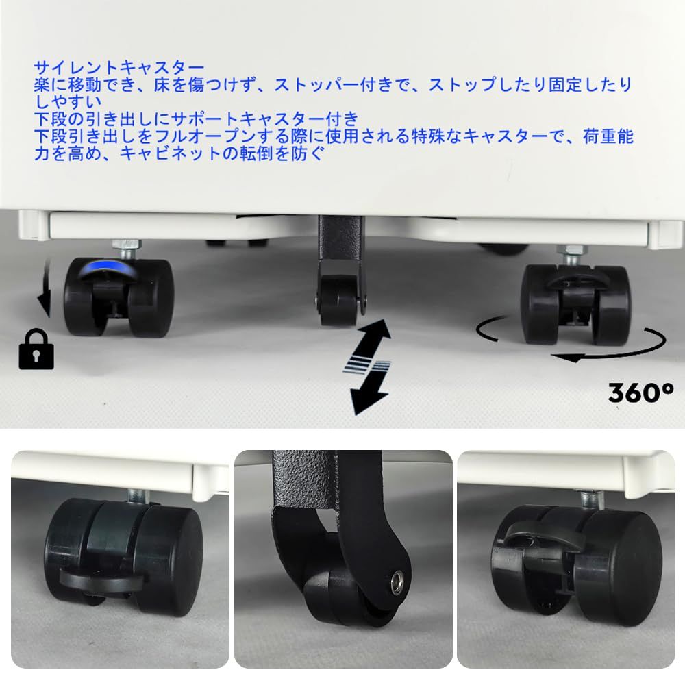 キャビネット 3段オールロック