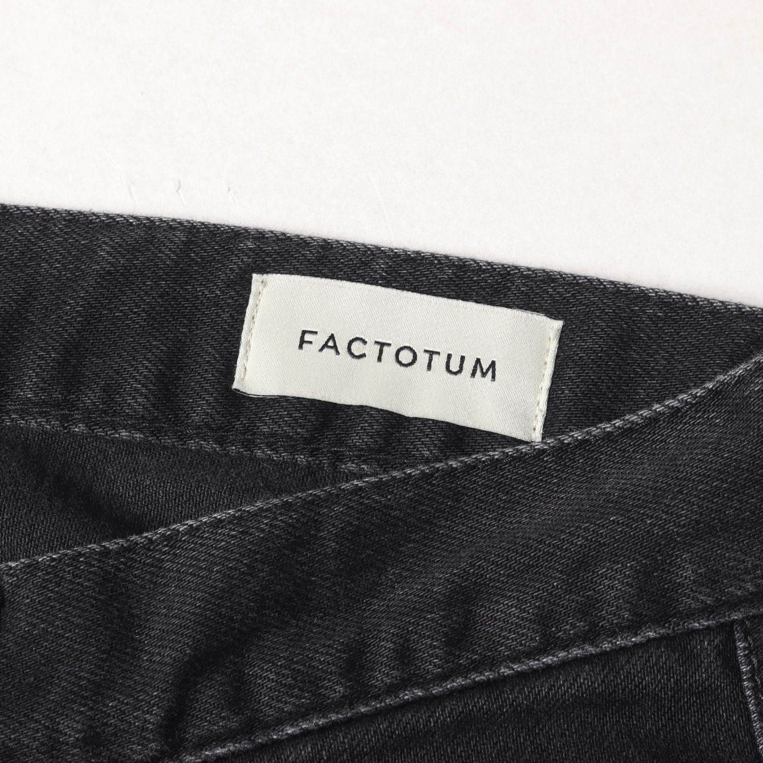 FACTOTUM ファクトタム ストレッチ ブラックデニム ジーンズ