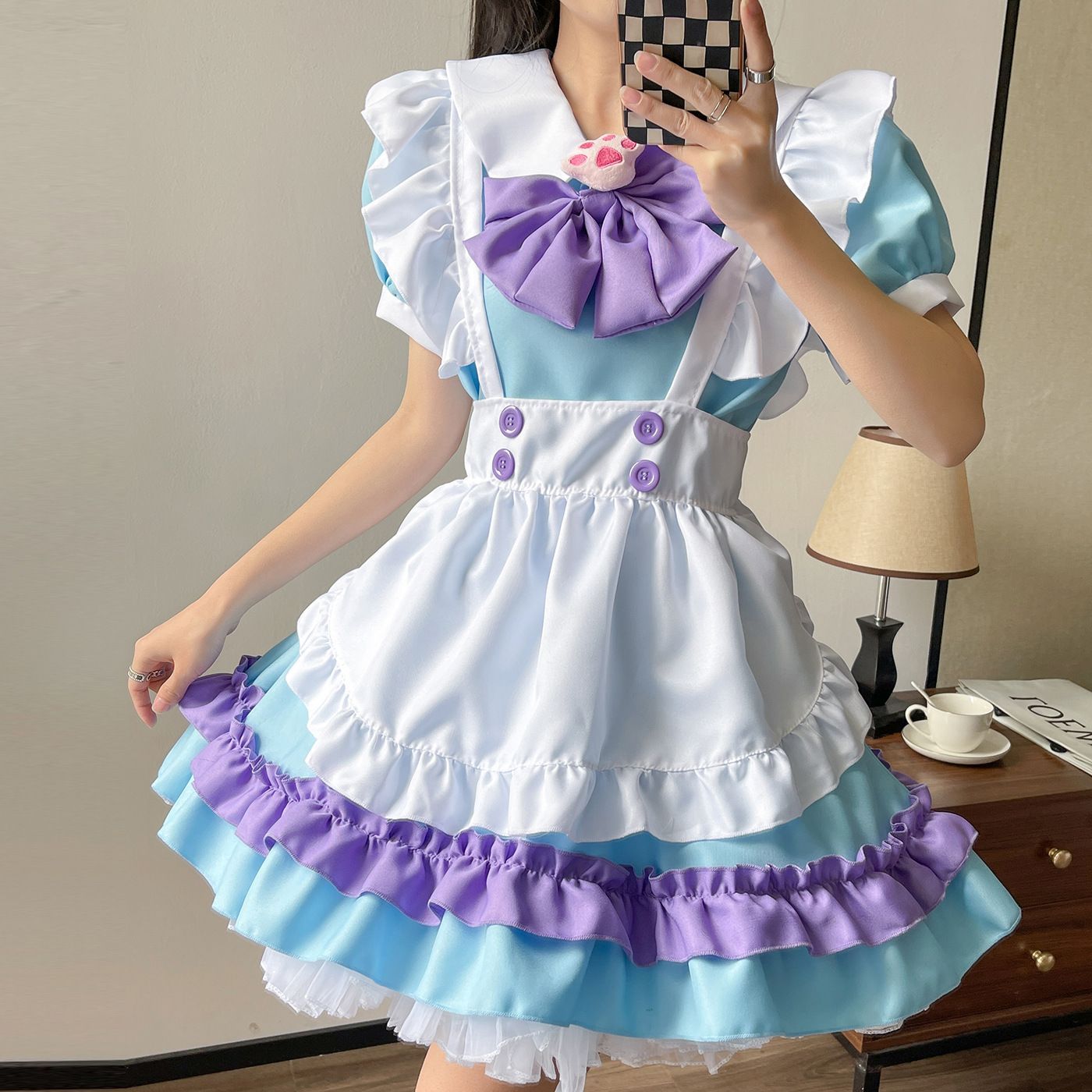 メイド服 コスプレ 可愛い服 リボン ロリータ ゴスロリ アリス