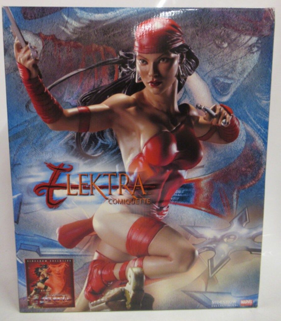SIDESHOW COMIQUETTE ELEKTRA | BLACK COSTUME SIDESHOW EXCLUSIVE