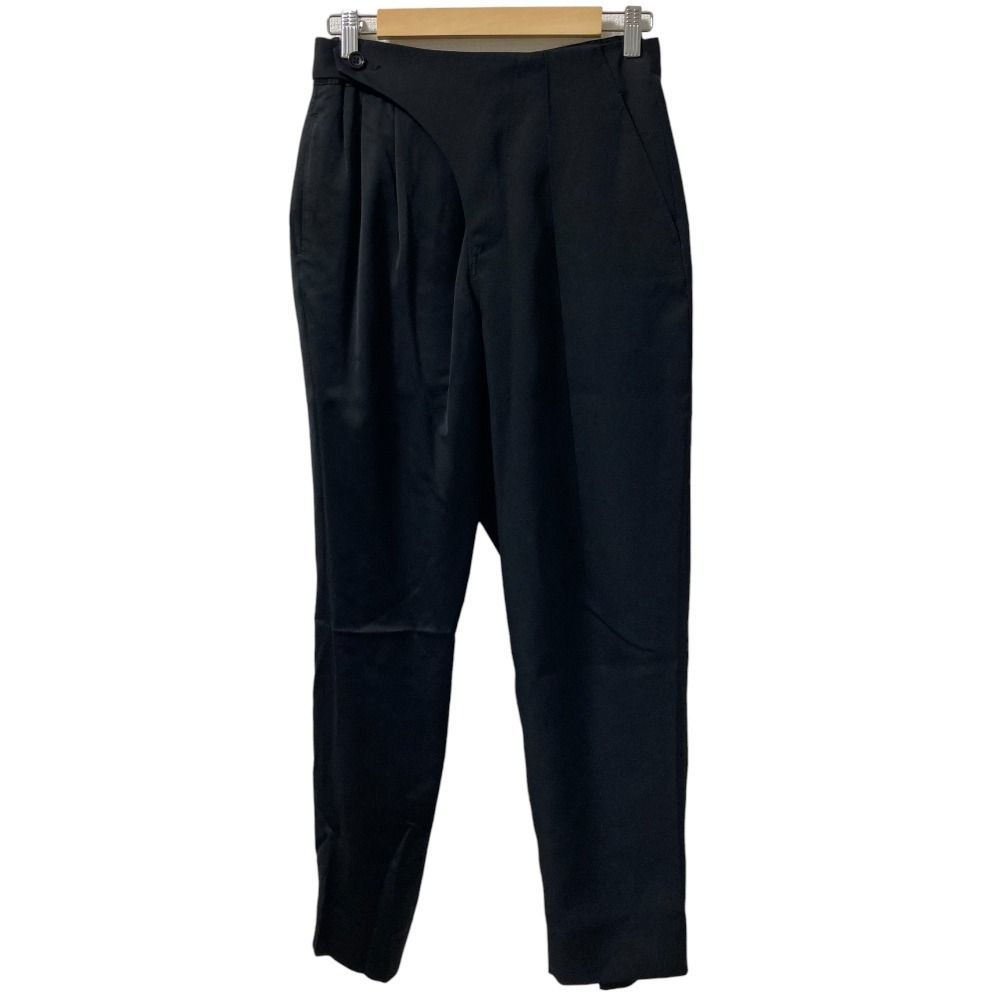 UJOH ウジョー レイヤード スラックスパンツ U793-P04-201 サイズ2 ブラック レディース 古着