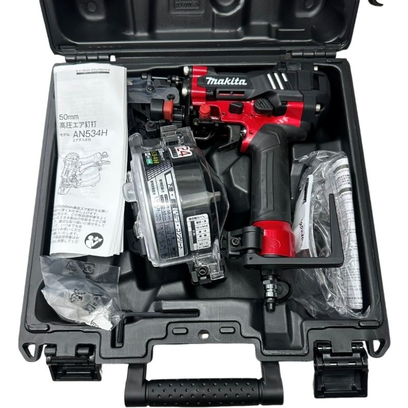 makita マキタ 50mm 高圧エア釘打 AN534H 50mm レッド 32509K130