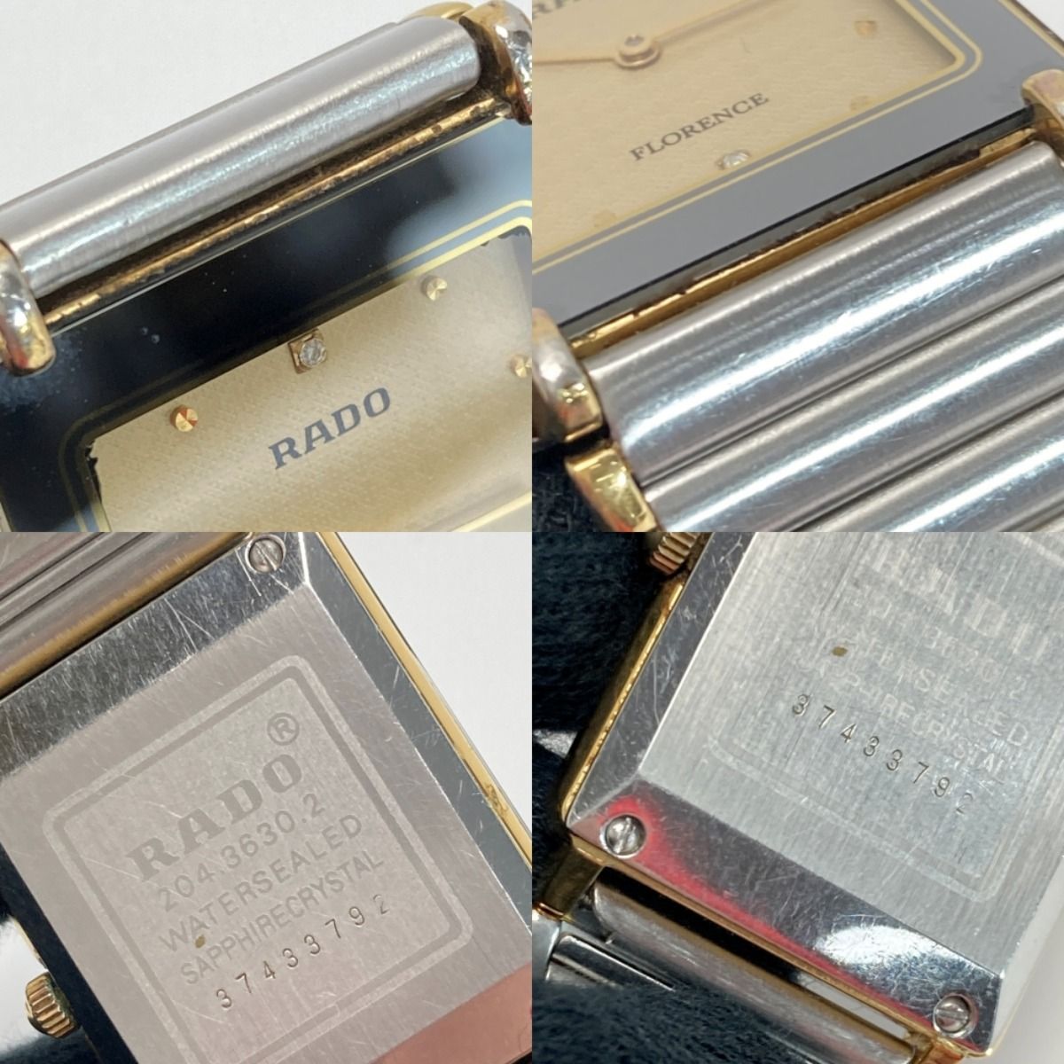 RADO ラドー フローレンス 2Pダイヤ 204.3630.2 ゴールド