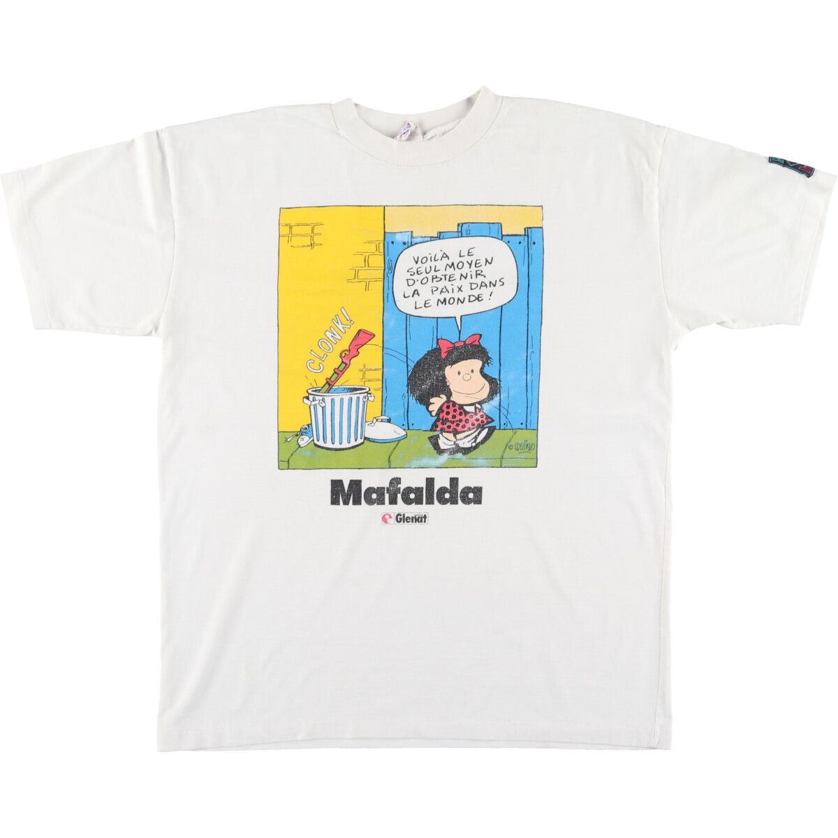 古着 90年代 HUMEUR DESIGN MAFALDA マファルダ 両面プリント 