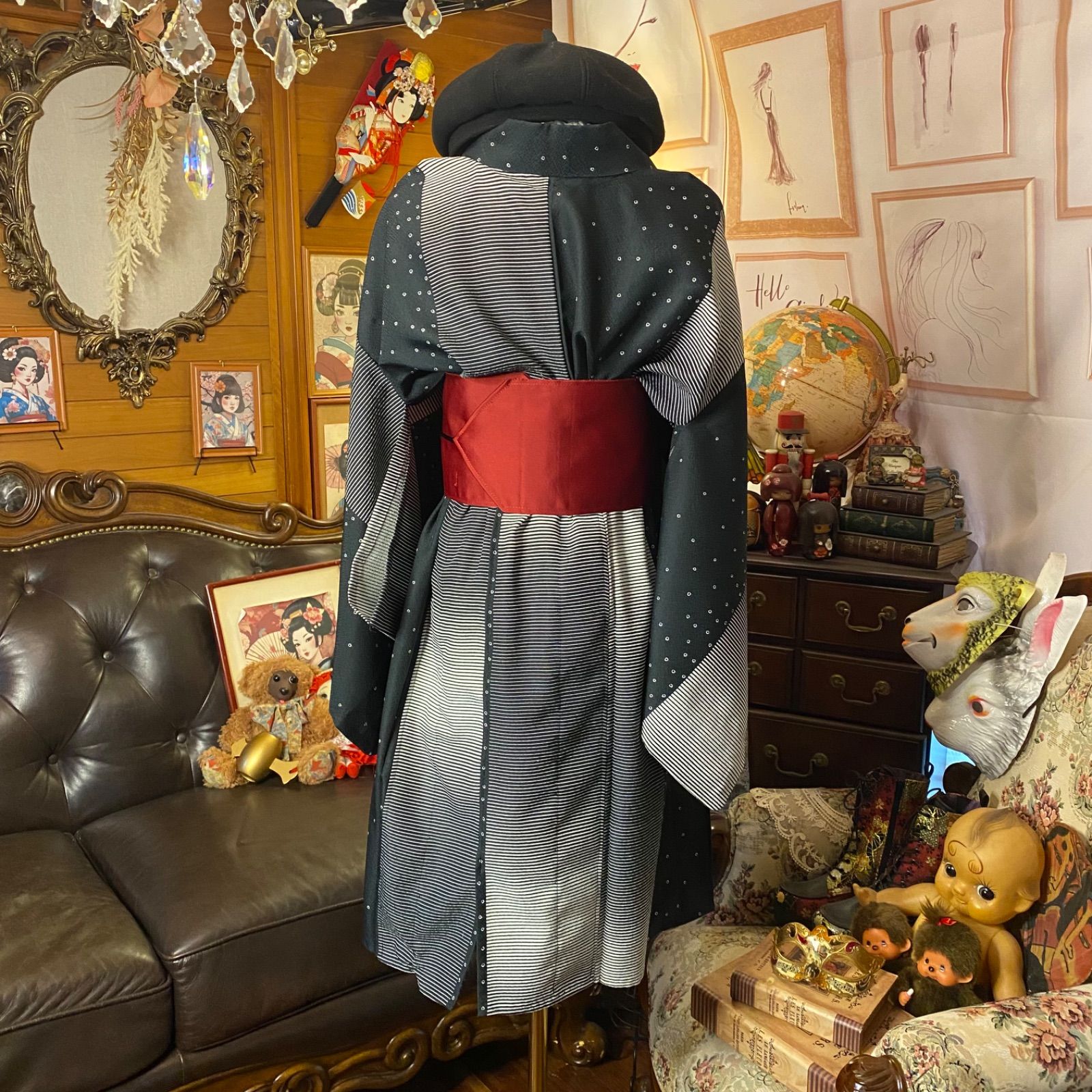 名古屋帯サッシュベルト 和洋折衷