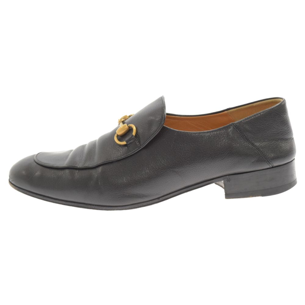 極美品 GUCCI グッチ コンビレザー ホースビットローファー 黒 GUCCI (グッチ) ホースビット ローファー レザーシューズ