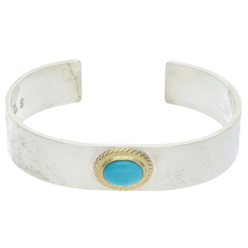 TADY&KING 平打ちバングル 金縄ターコイズ K18 シルバー TADY&KING平打ちバングル金縄ターコイズ ALL ITEM TADY＆KING ONLINE STORE