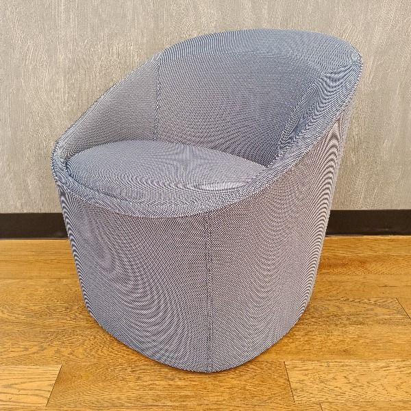 OKAMURA オカムラ 応接ソファ 1人掛け ワークキャリアー MU21AA-FRUO 2025年製 ブルー 応接椅子