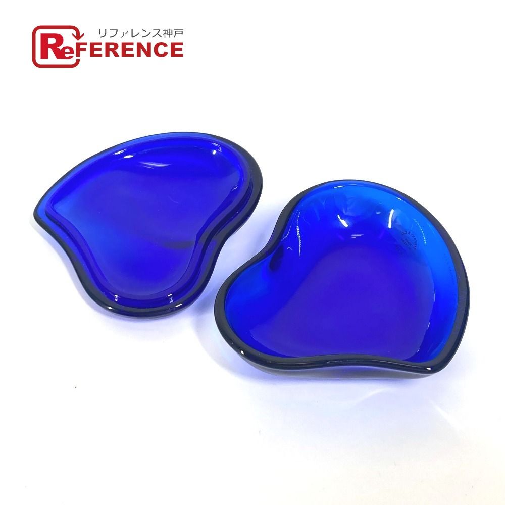 TIFFANY&Co. ティファニー 小物入れ ハート ボックス 74725821 ガラス ブルー