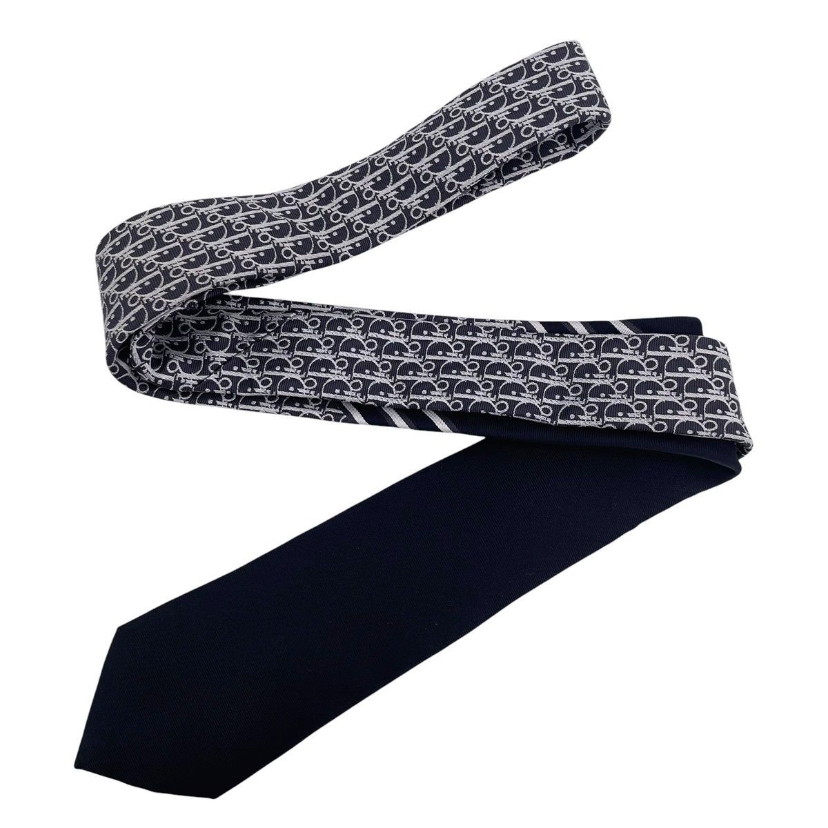 Dior ディオール ネクタイ オブリーク シルク ブラック 黒 DIOR | ネクタイ ディオール オブリーク トリオ シルク