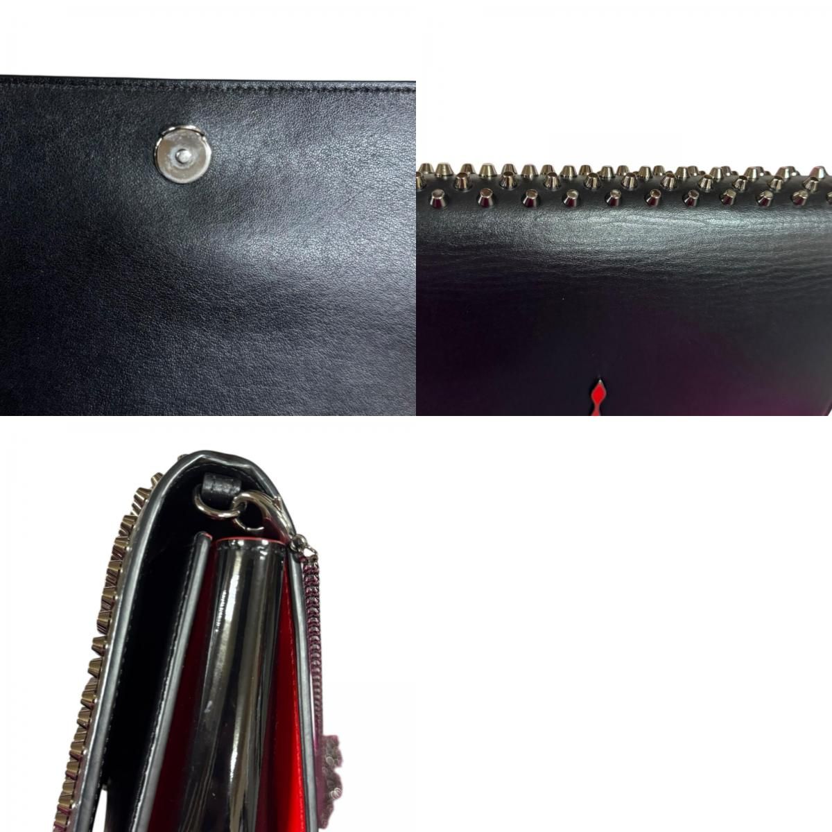 新品未使用　正規店購入　ルブタン パロマ スタッズ クラッチショルダーバッグ Christian Louboutin】クリスチャンルブタン『パロマ クラッチ