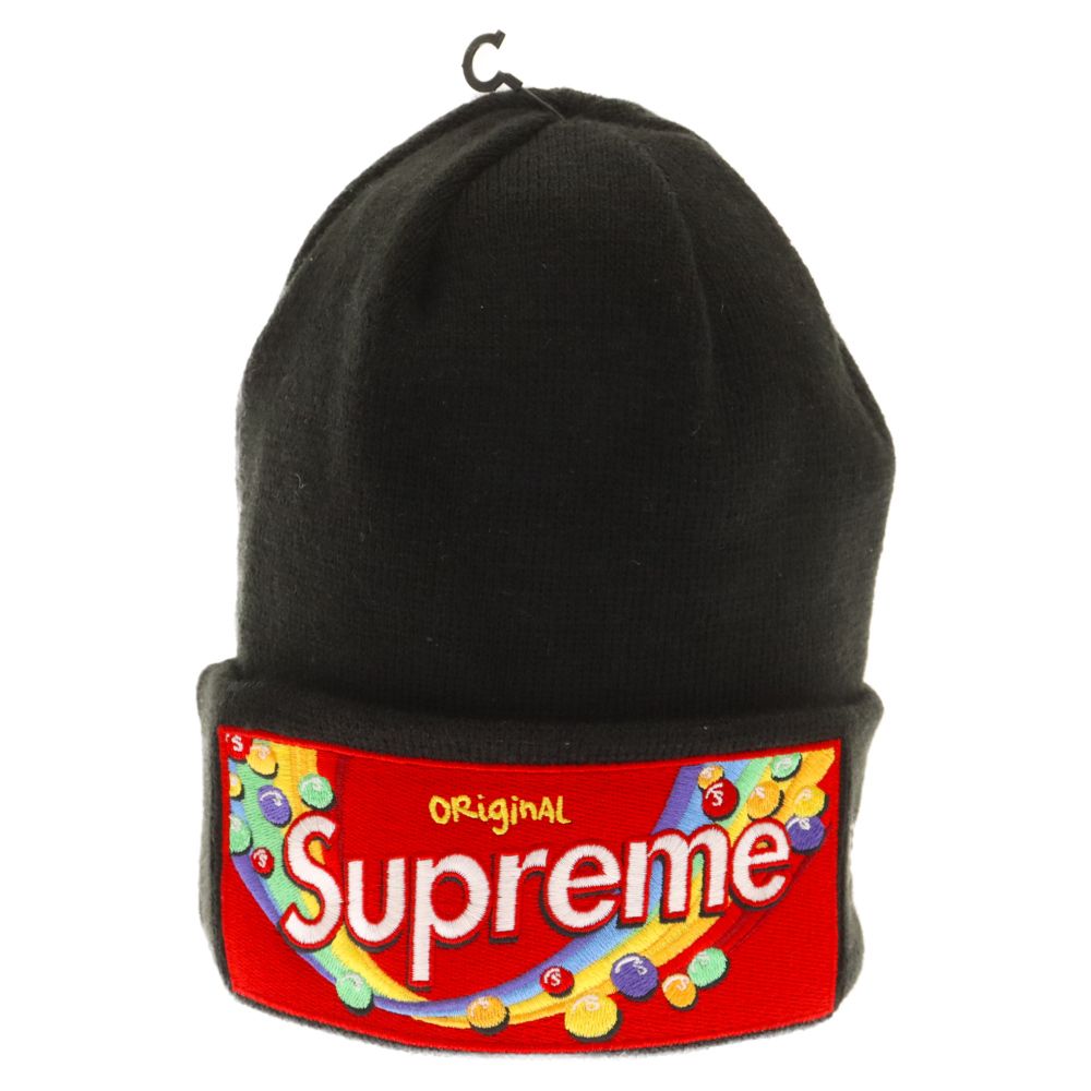 SUPREME (シュプリーム) 21AW×NEW ERA×Skittles Beanie×ニューエラ×スキットルズ ニットキャップビーニー ブラック  - メルカリ