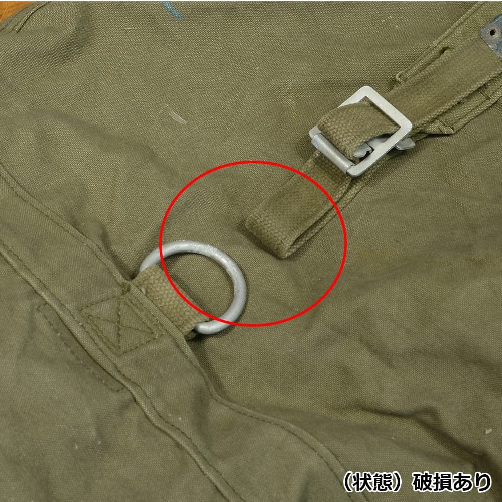 ドイツ軍放出品 ダッフルバッグ OD キャンバス生地 [ 可 ]