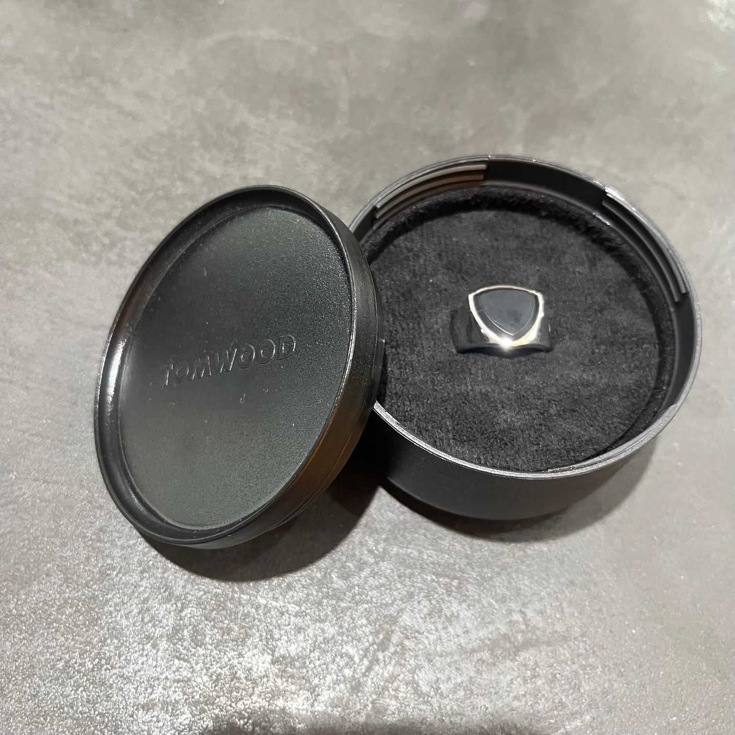 定価65800円 新品 TOM WOOD Shield Black Onyx Ring シールドブラック