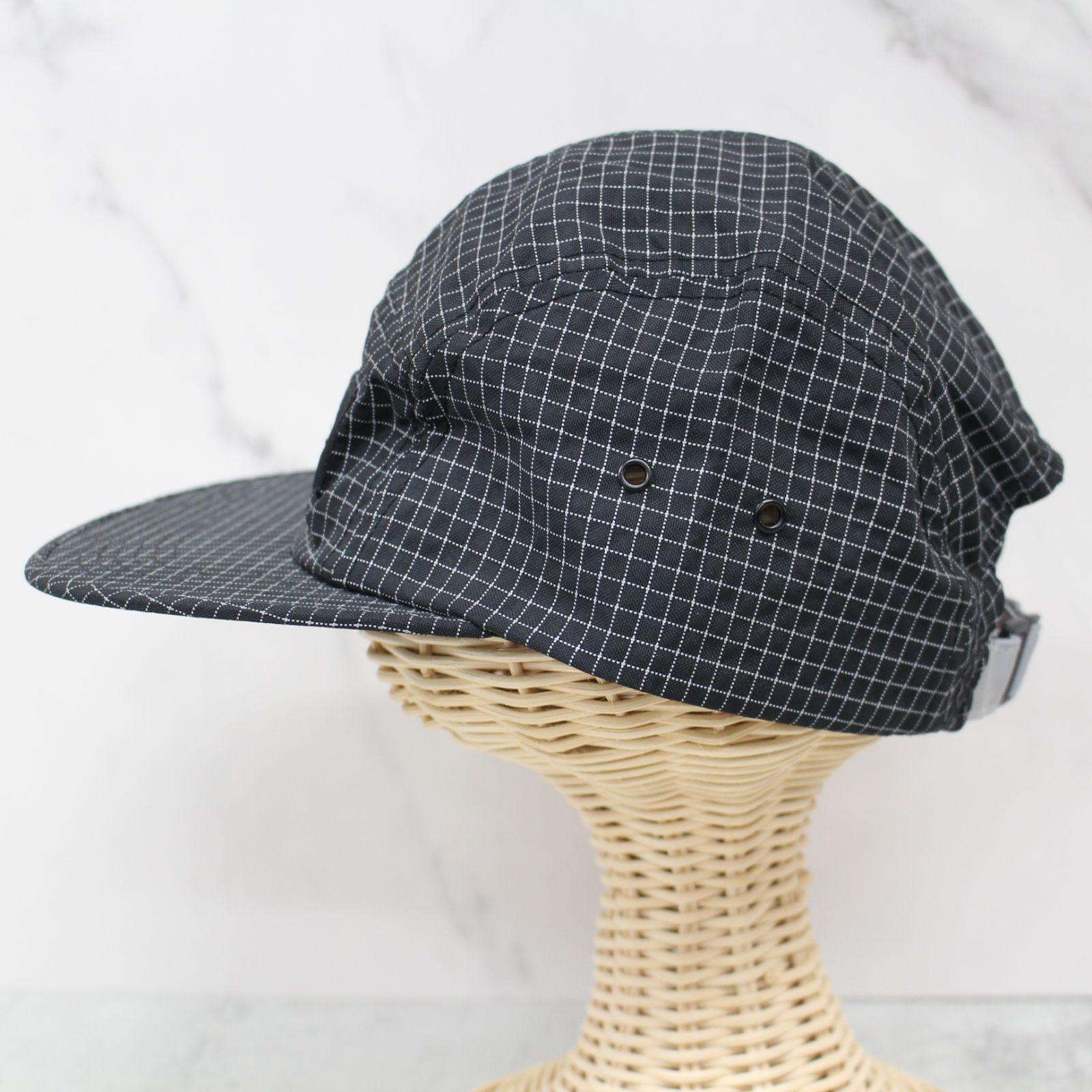 S058)【美品】Supreme 18AW Reflective Ripstop Camp Cap 3M