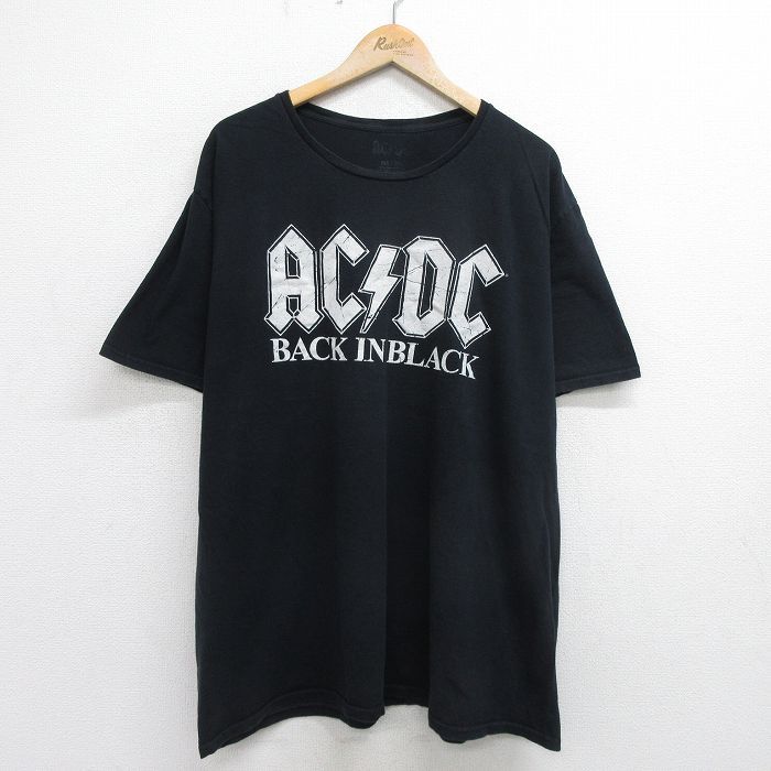 XL/古着 半袖 ロック バンド Tシャツ メンズ AC/DC 大きいサイズ クルーネック 黒 ブラック 24apr24 中古 - メルカリ