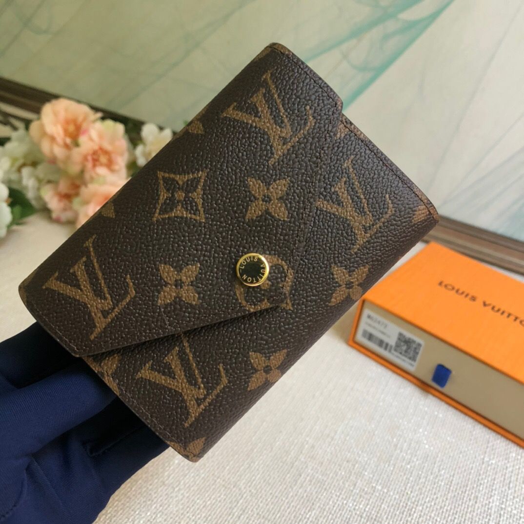 ポルトフォイユ・ヴィクトリーヌLOUIS VUITTON ウォレット折り財布☆ミニ財布 男女兼用