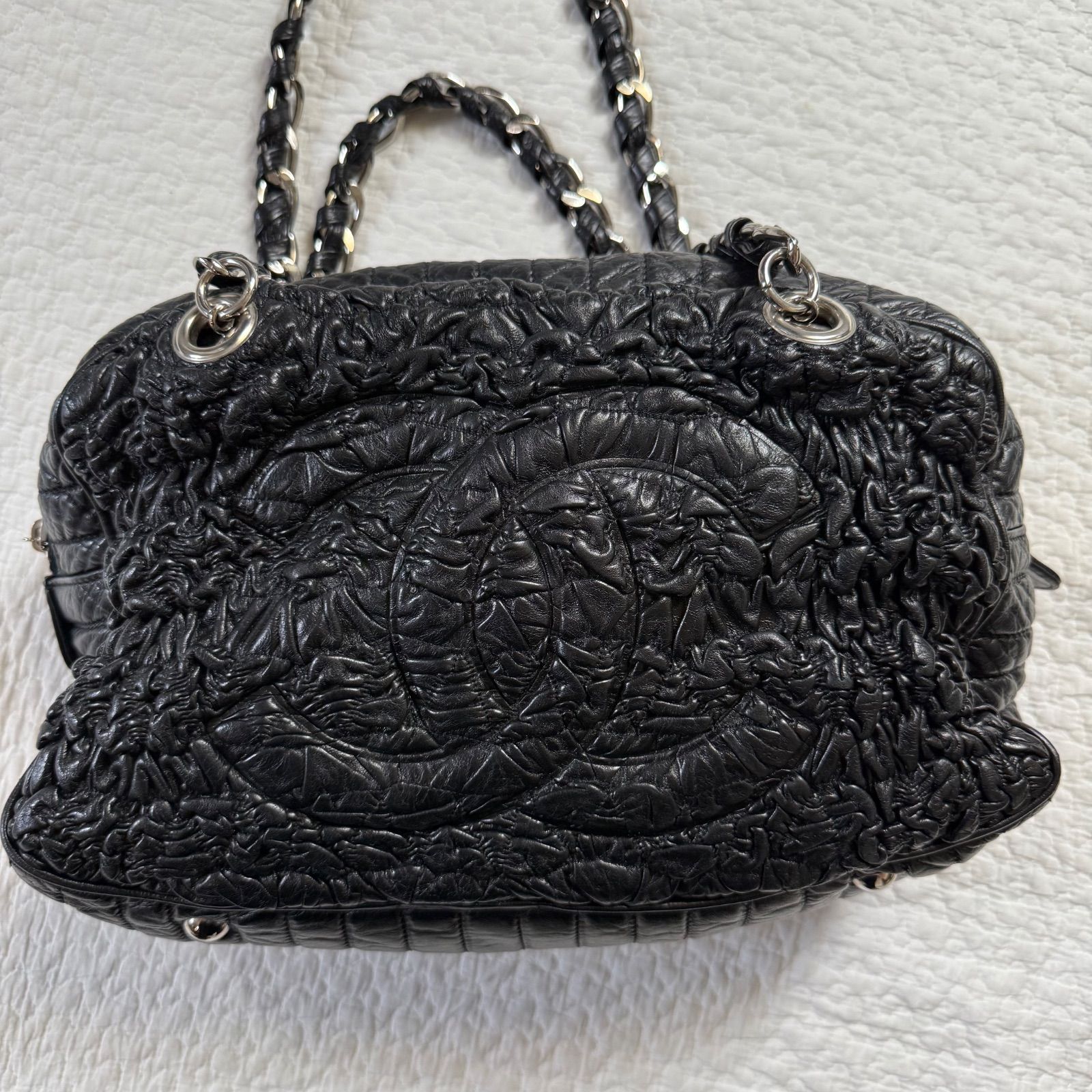 美品 希少 シャネル CHANEL ココマーク チェーントートバック 