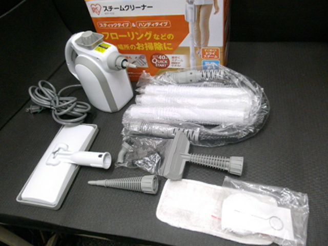 中古美品 アイリスオーヤマ IRIS OHYAMA スチームクリーナー STP-102