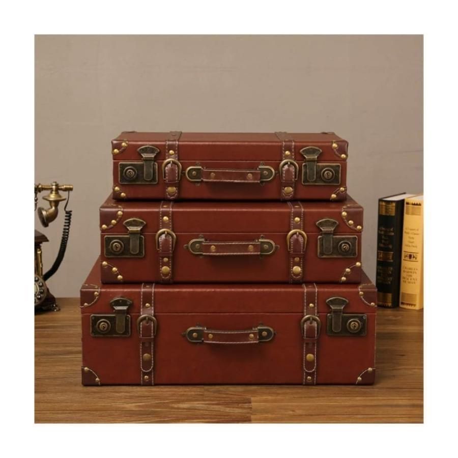 トランクケース アンティーク ヴィンテージスーツケースの撮影の