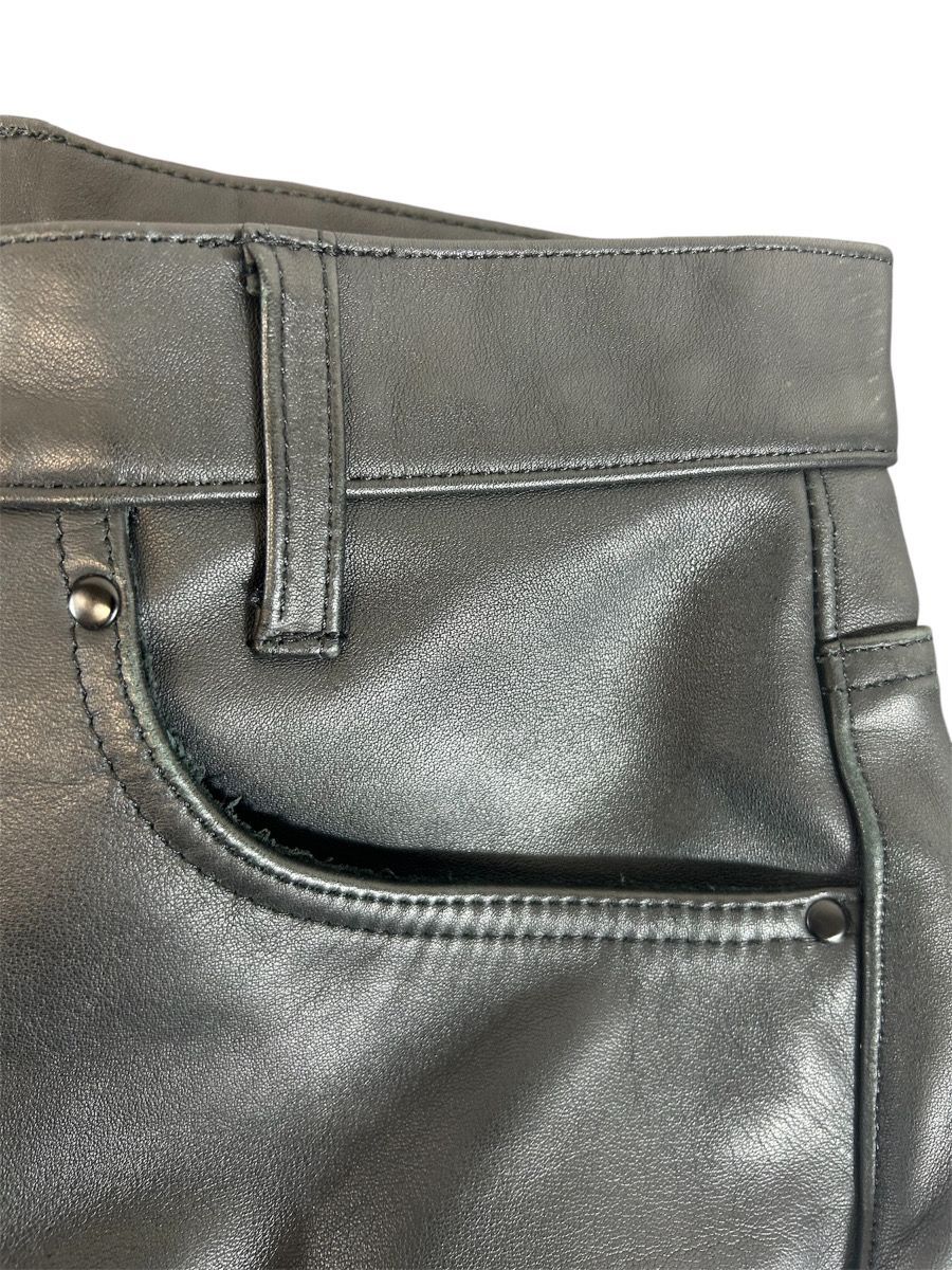 11537-062 KADOYA|カドヤ|レザーパンツ|サイズ31|牛革|韓国製|ブラック|バイクウェア| FFCRYSTALESIA_COM