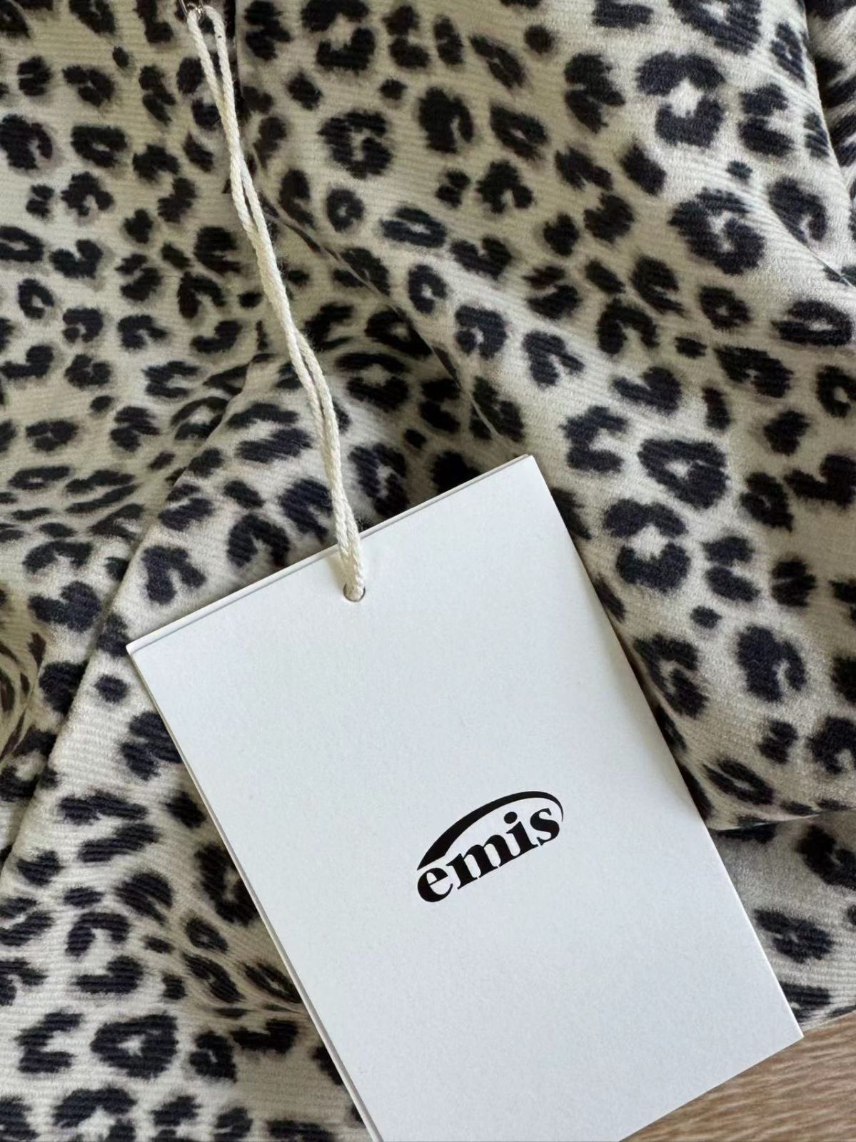 EMIS エミス エコバッグ トートバッグ LEOPARD ECOBAG CREAM
