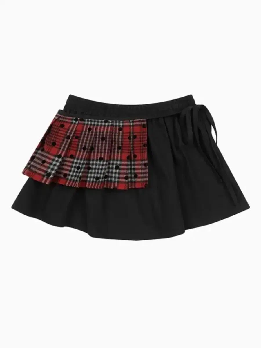 オヘシオ CHECK ツーウェイ レイヤード ミニ スカート