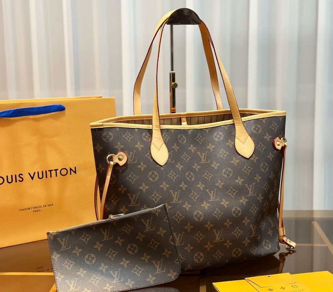 茶色 LOUIS VUITTON ルイヴィトン トートバッグ ショルダー