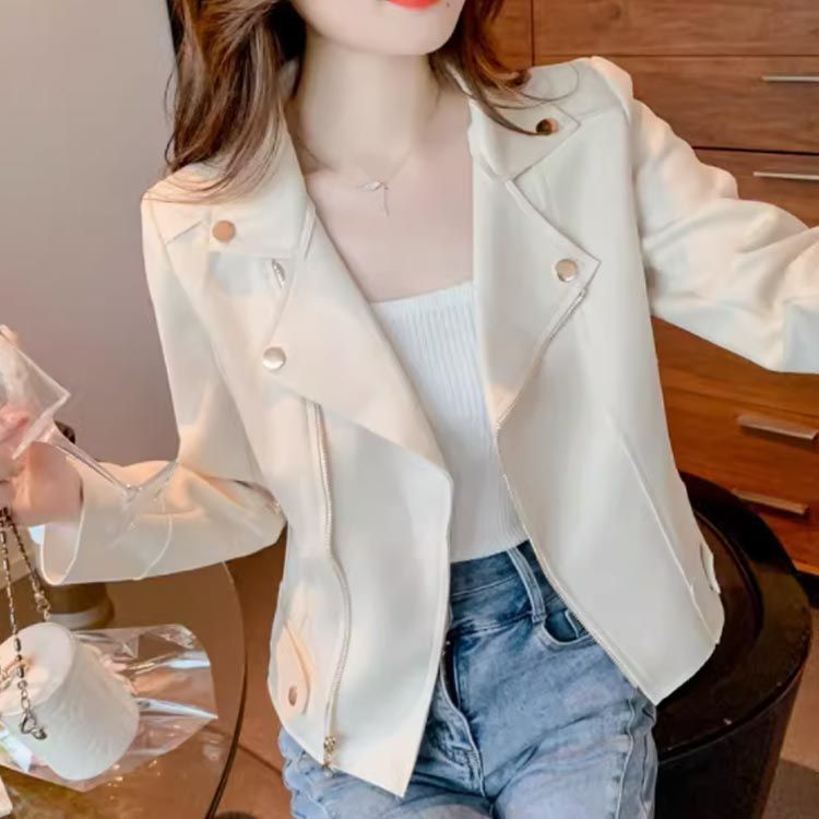 フェイクスエード ライダースジャケット ライダース ジャケット ショート丈 アウター ブルゾン レディース 春 おしゃれ eason404