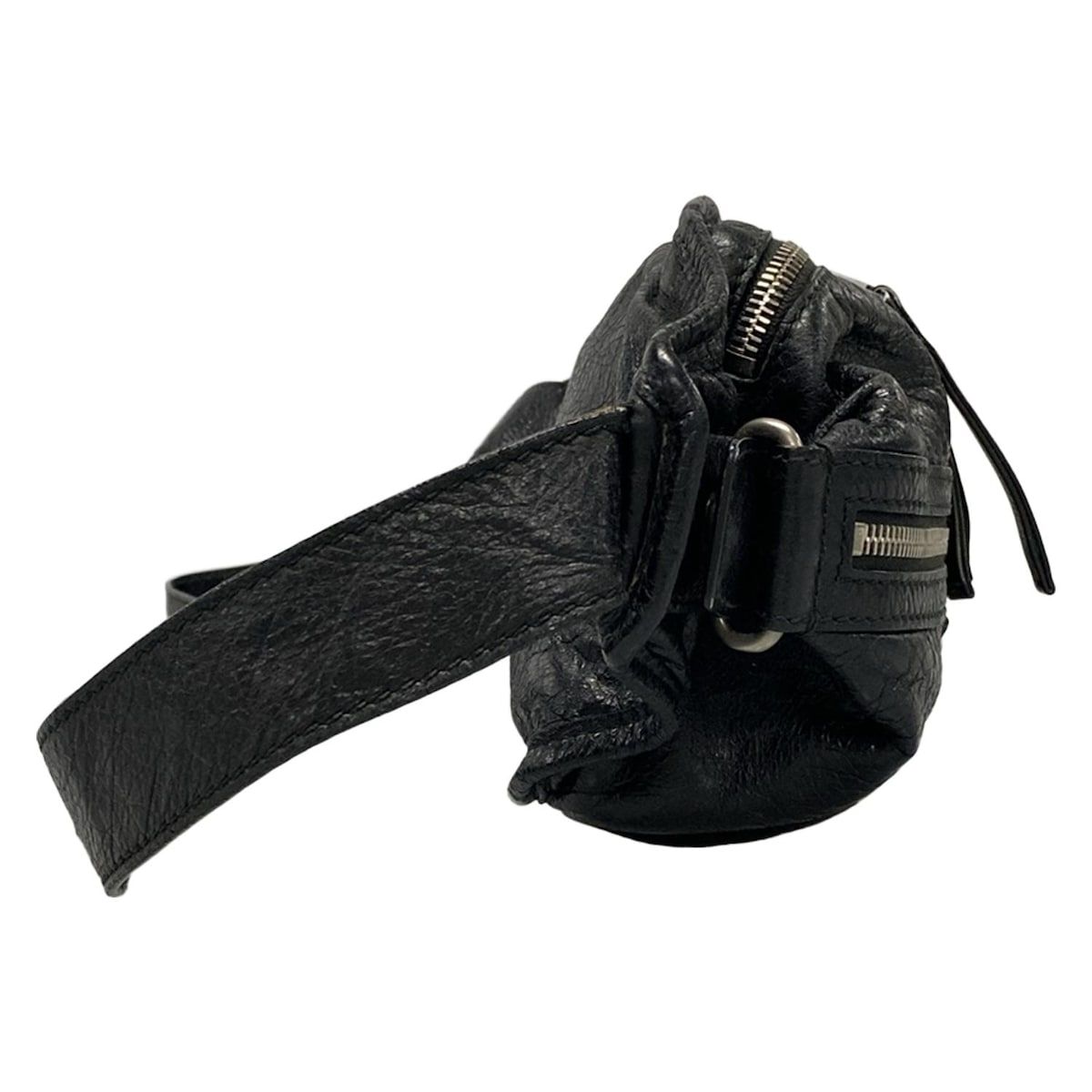 BALENCIAGA バレンシアガ ウエストポーチ - 542013 黒 レザー