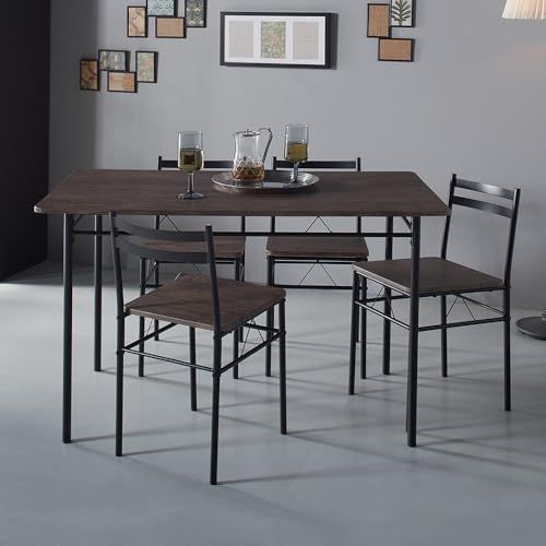 【なか】 人気商品】アイリスプラザ ダイニングテーブルセット 4人用 5点セット