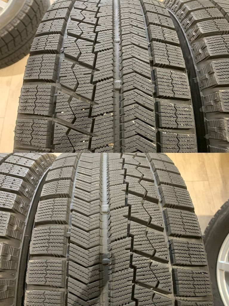 【2212019】スタッドレス LAPORTA01 16インチ 6.5J +38 PCD114.3 5H + BRIDGESTONE VRX 205/55R16 2019年 クラウン リーフ スカイライン 等