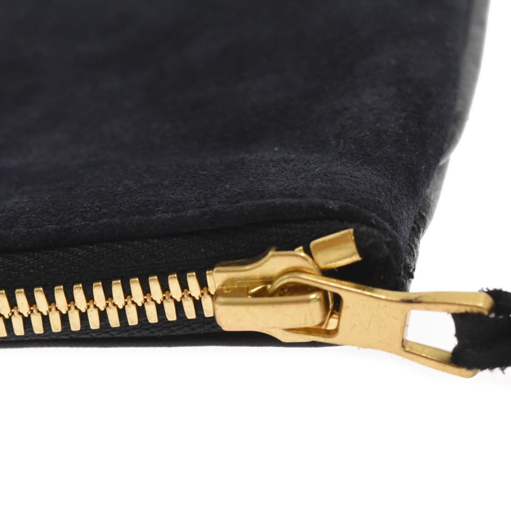 BALMAIN (バルマン) ×H&M スエード×レザーミニクラッチバッグ ポーチ  